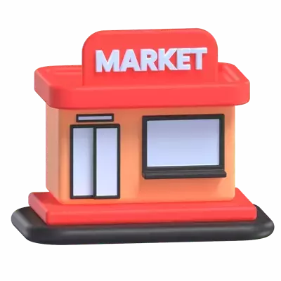 Market 3D Graphic