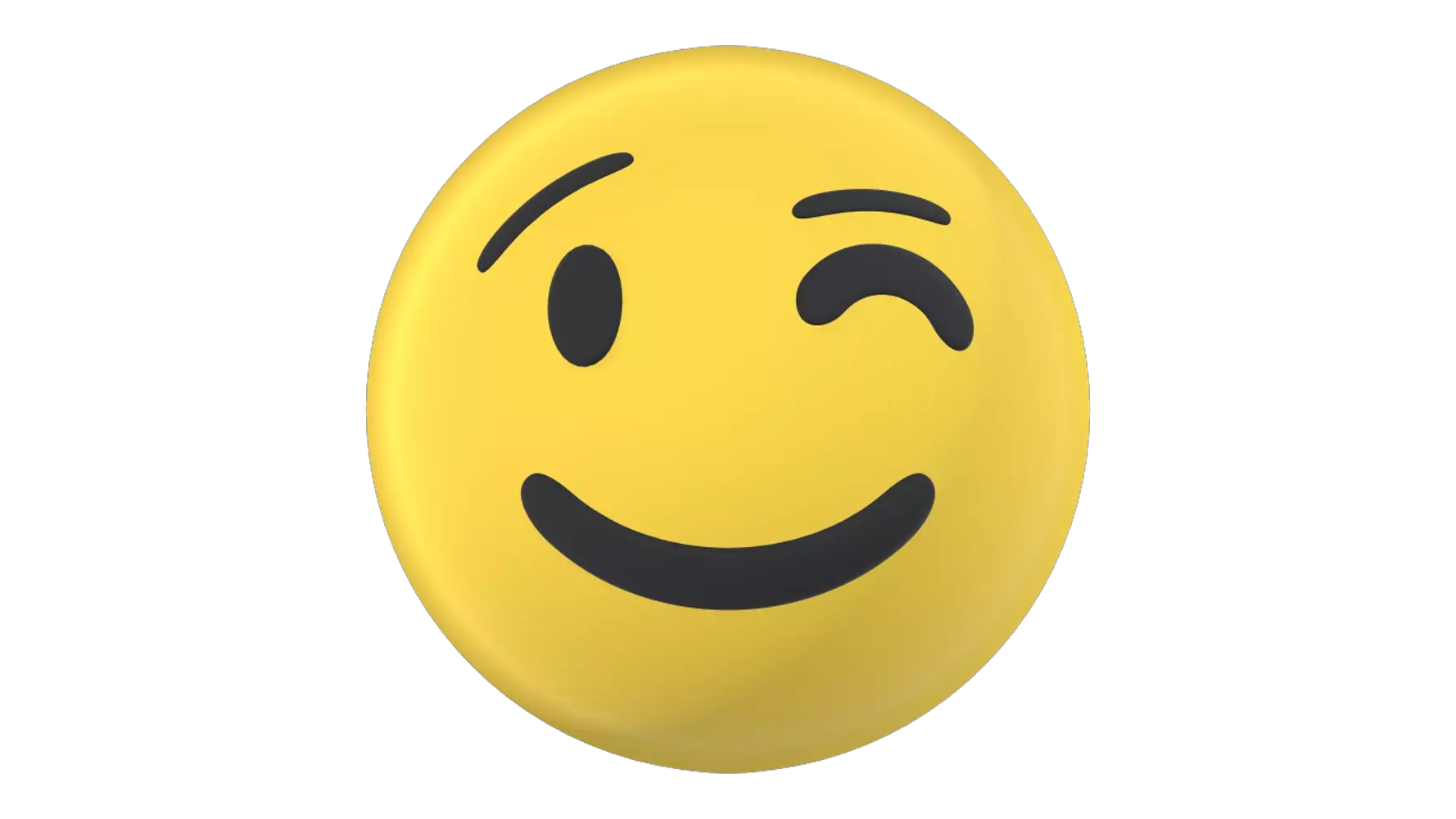 Winking Face 3D Graphic