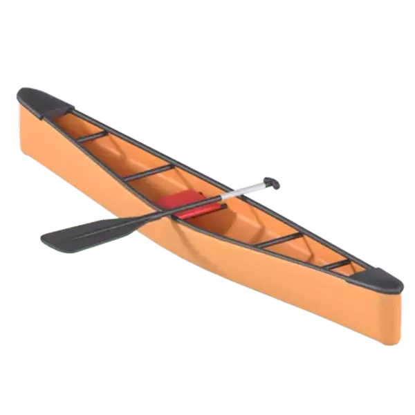 Canoe Sprint 3D Graphic