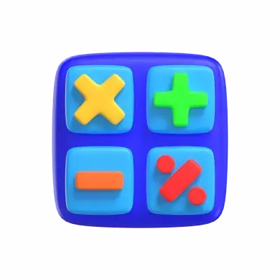 Calculator 3D Icon Model For UI 3D Graphic