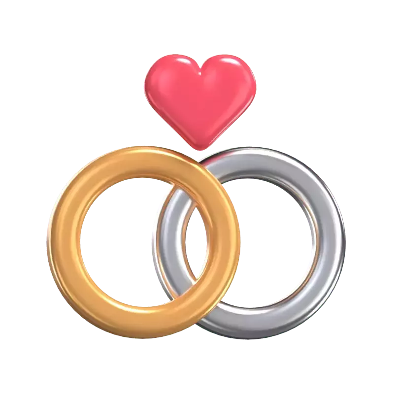 3D Marriage Ring Model Bands Of Commitment 3D Graphic