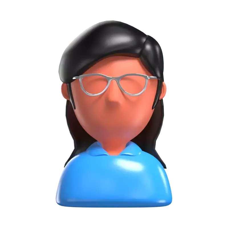 3D Female Teacher Model Nurturing Minds 3D Graphic