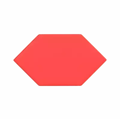 Arrow Block Convex 3D Graphic