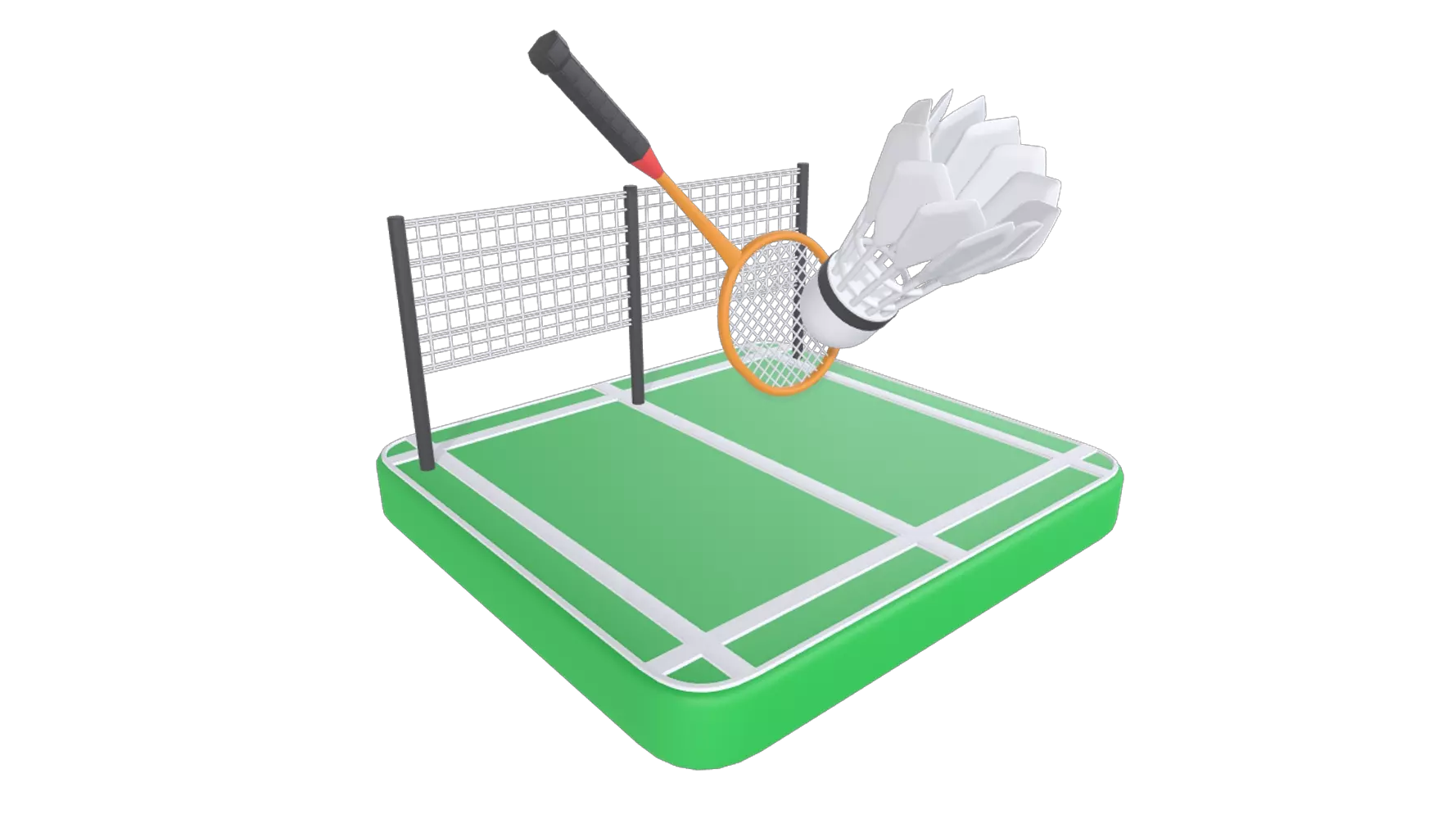 Badminton 3D Graphic