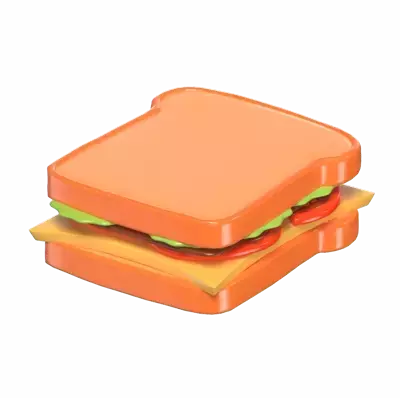 Sandwich A 3D Glimpse Of Culinary 3D Graphic