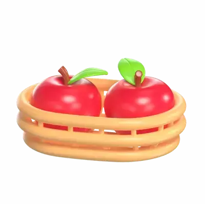 Fruit Basket 3D Graphic