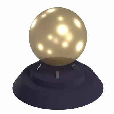 Crystal Ball 3D Graphic