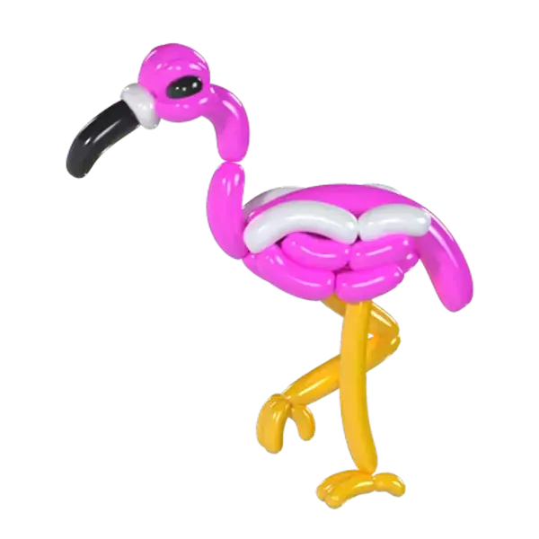 Flamingo Balloon 3D Graphic