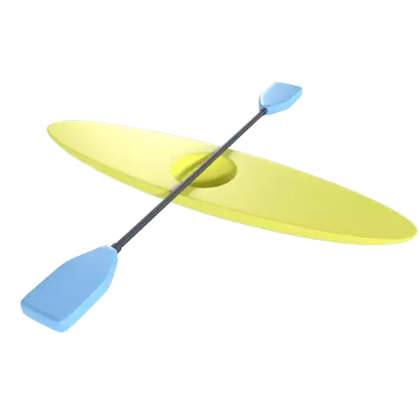 Canoe 3D Graphic