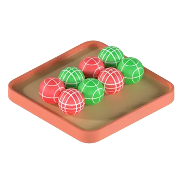 Bocce Ball 3D Graphic