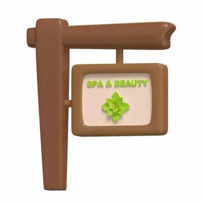 Spa Sign 3D Graphic