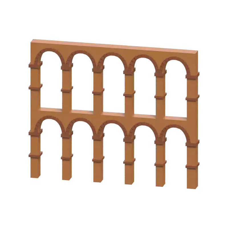 Aqueduct Of Segovia 3D Icon Model 3D Graphic