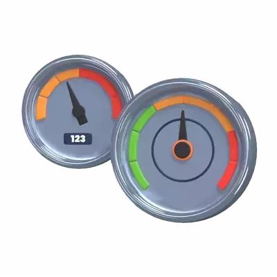 Tachometer 3D Graphic