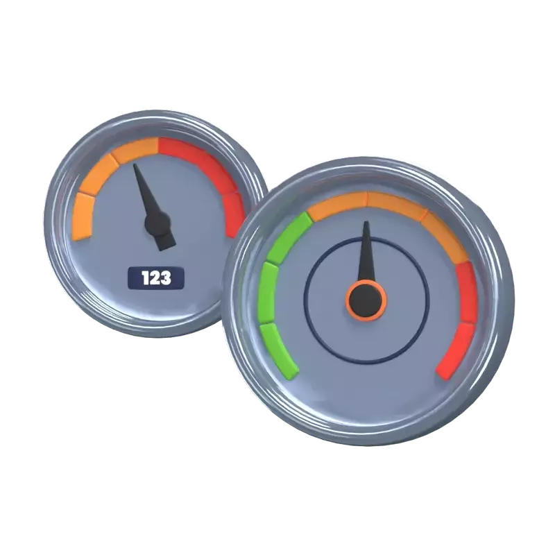 Tachometer 3D Graphic