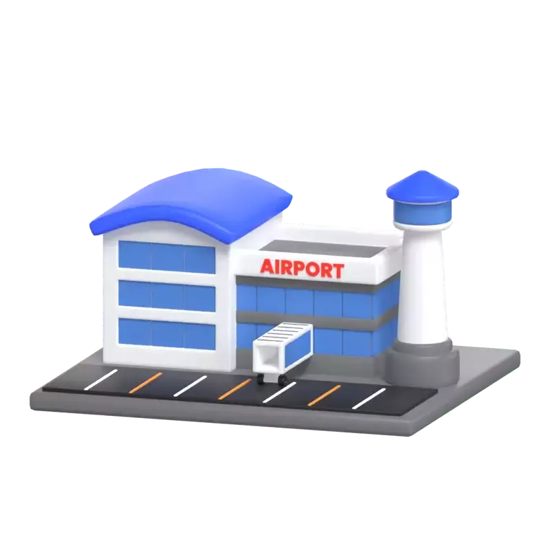 Airport 3D Graphic