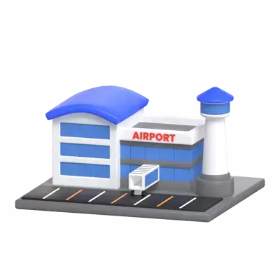 Airport 3D Graphic