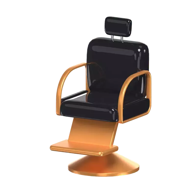 3D Salon Chair Stylish Seating 3D Graphic