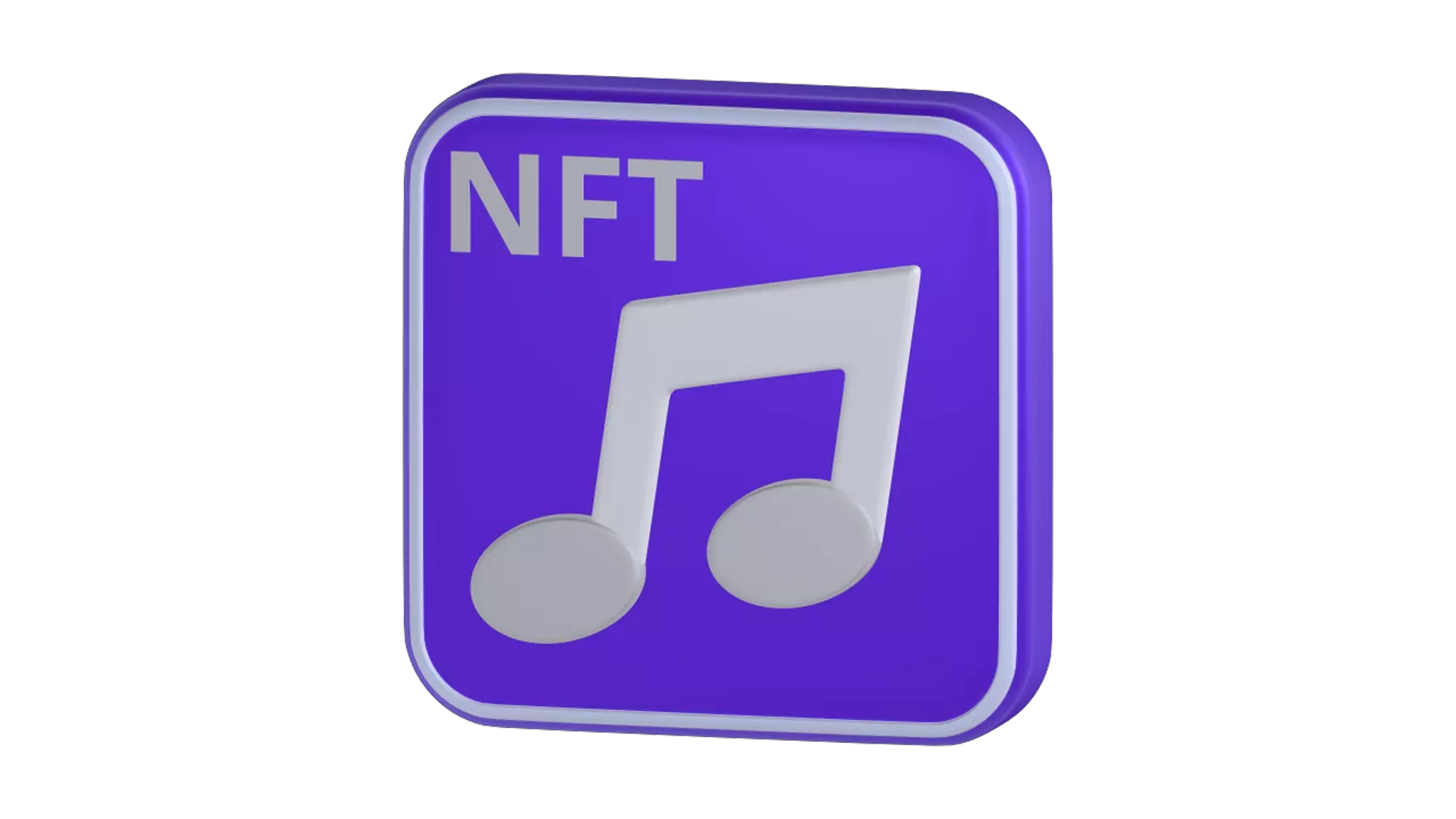 Audio NFT 3D Graphic