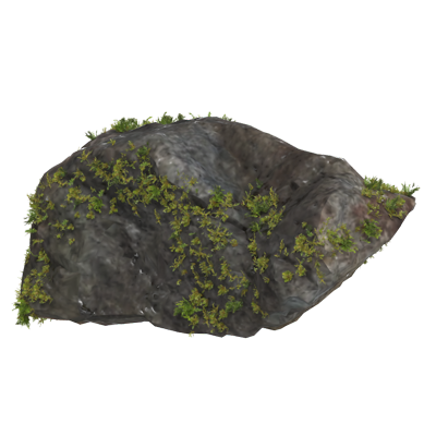 Mossy Rock 3D Model For The Wilderness 3D Graphic