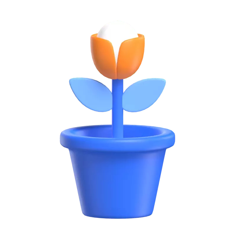 Plant Growth 3D Graphic