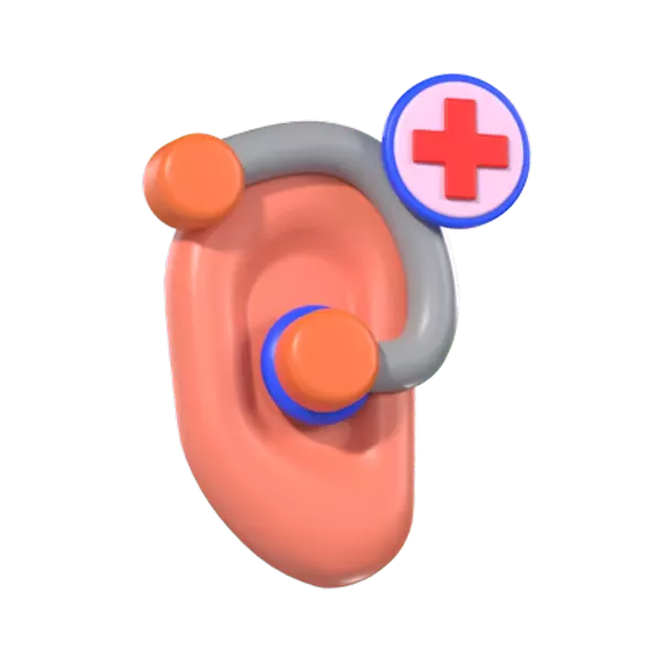 Ear Checkup 3D Graphic