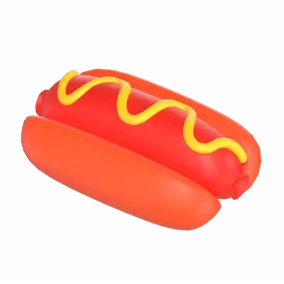Hotdog 3D Graphic