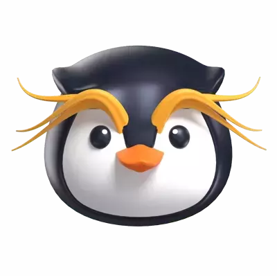 Emperor Penguin 3D Graphic