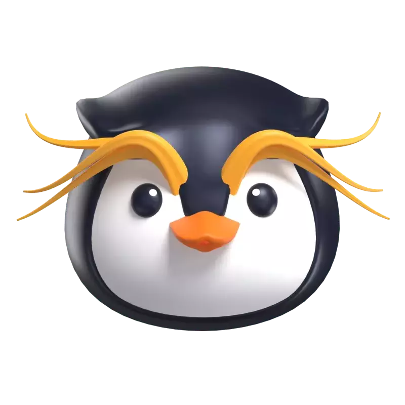 Emperor Penguin 3D Graphic