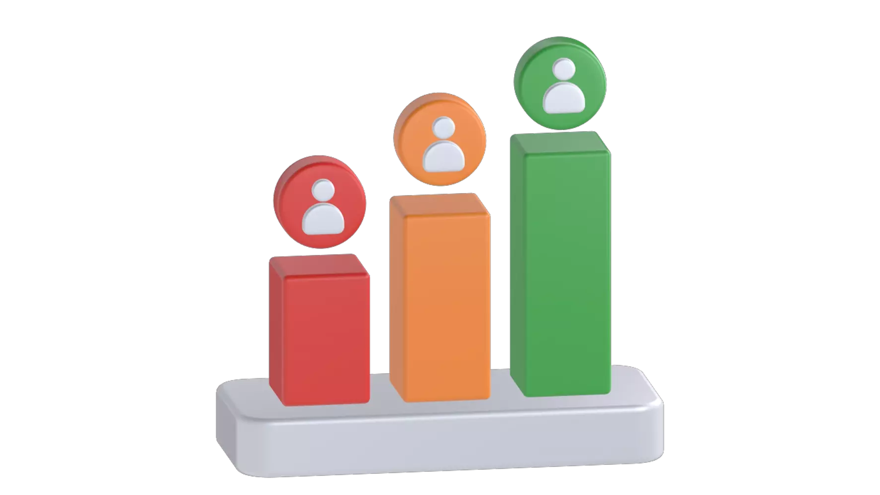 Bar Chart 3D Graphic