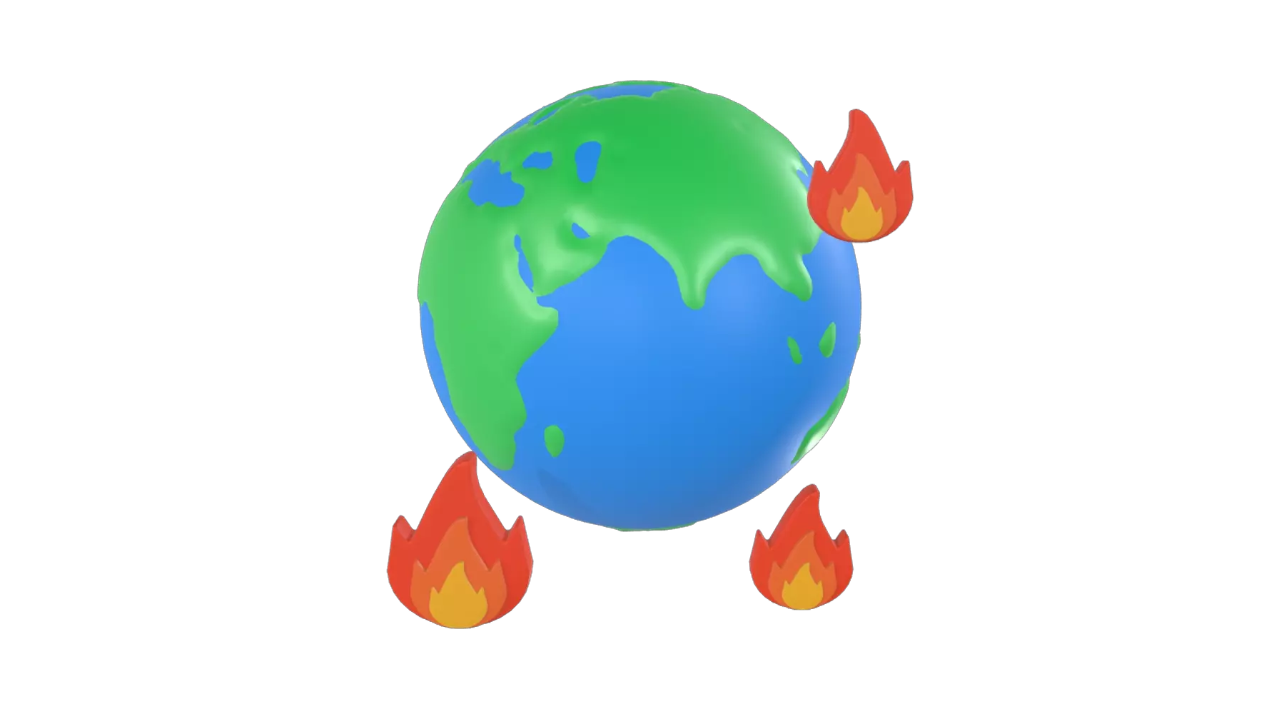 Global Warming 3D Graphic