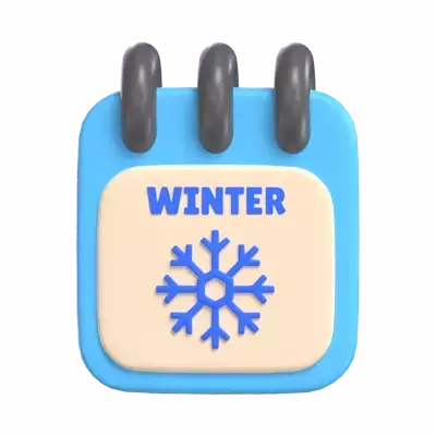 Winter Season 3D Graphic