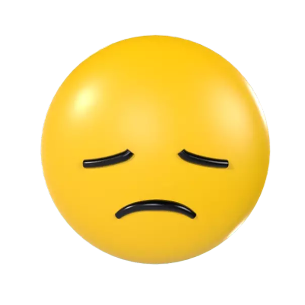 Disappointed Emoji 3d model--198e09e6-fb98-49dc-b242-90c9ea9babde