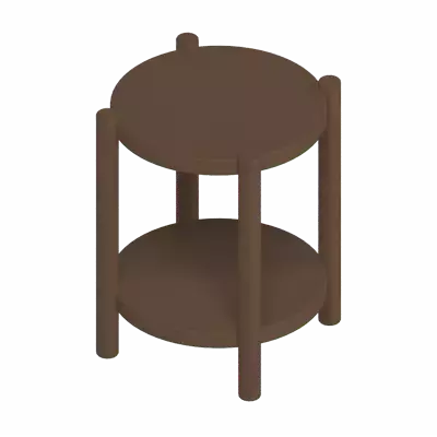Side Table 3D Graphic