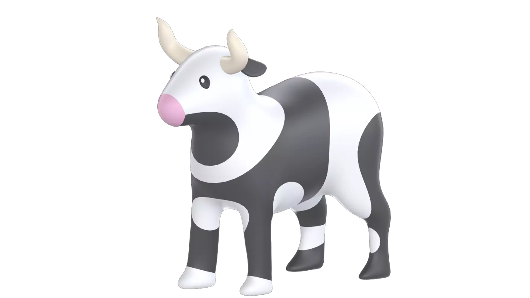 Cow 3D Graphic