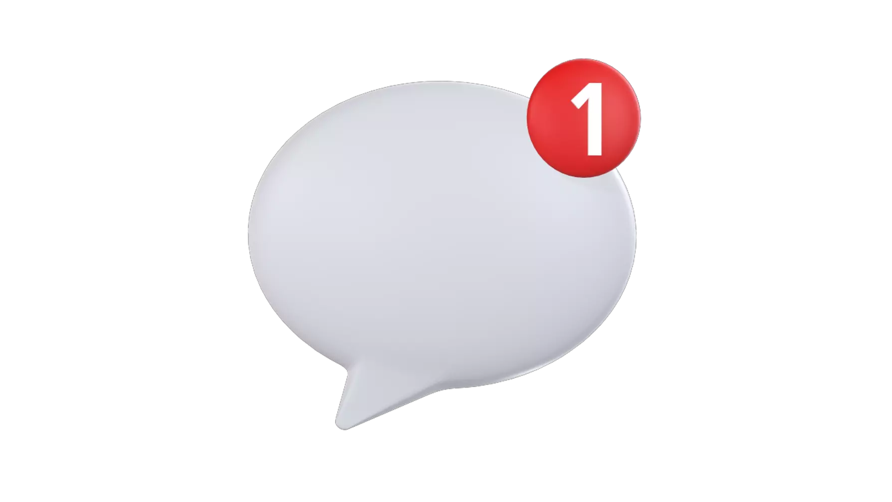 Chat Notification 3D Graphic