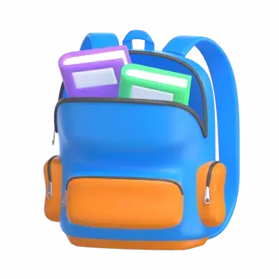 School Bag 3D Graphic