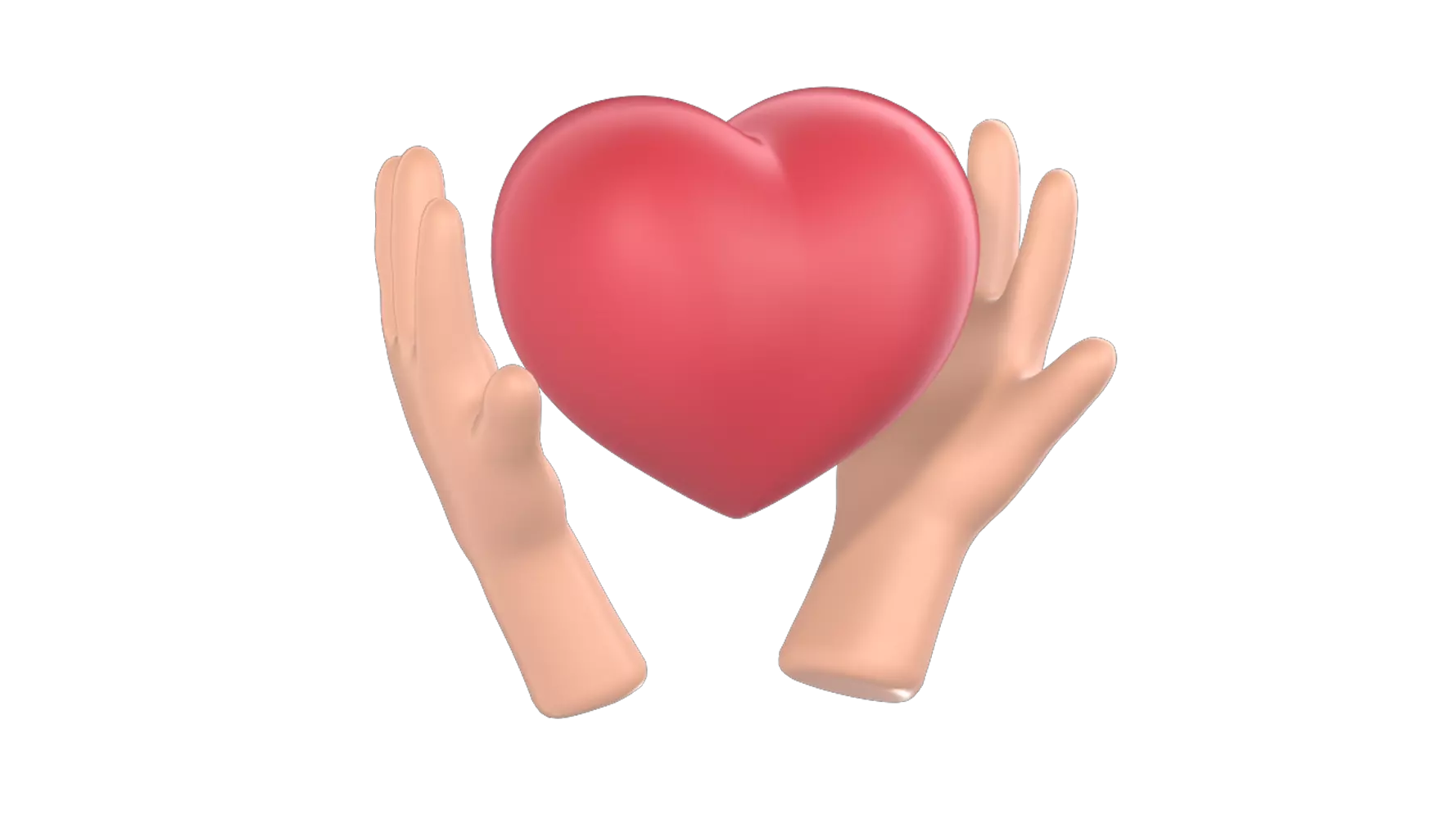Heart Care 3D Graphic
