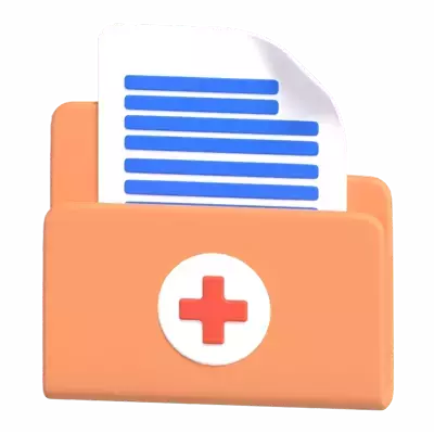 Medical File 3D Graphic