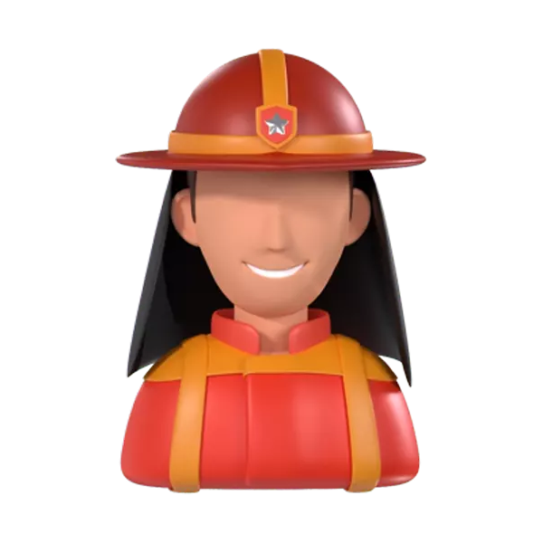 Firefighter 3D Graphic
