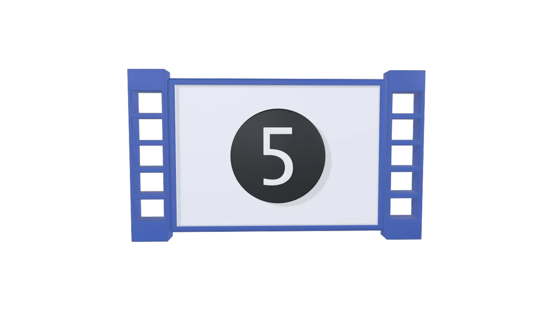 Movie Countdown 3D Graphic