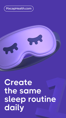 Create Sleep Routine To Help You Sleep Better With Satin Purple Sleep Mask 3D Template