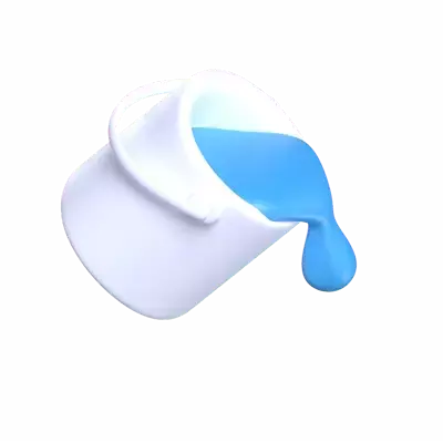 Paint 3D Paint Bucket Model For Design Software 3D Graphic