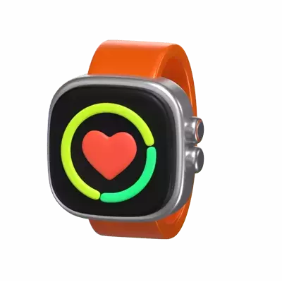 Fitness Tracker 3D Graphic