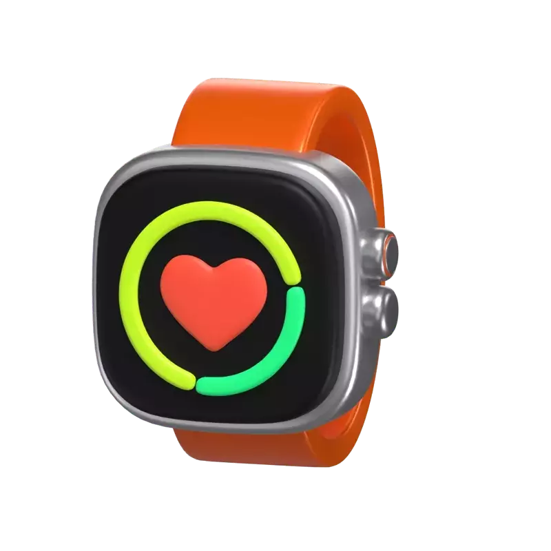 Fitness Tracker 3D Graphic