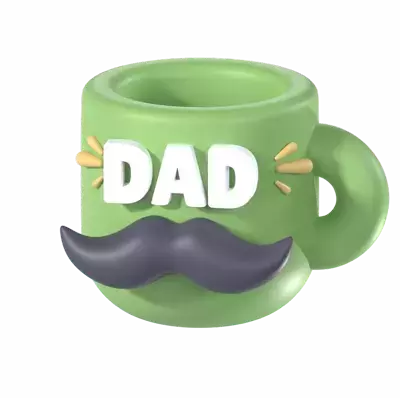 Dad Mug 3D Graphic