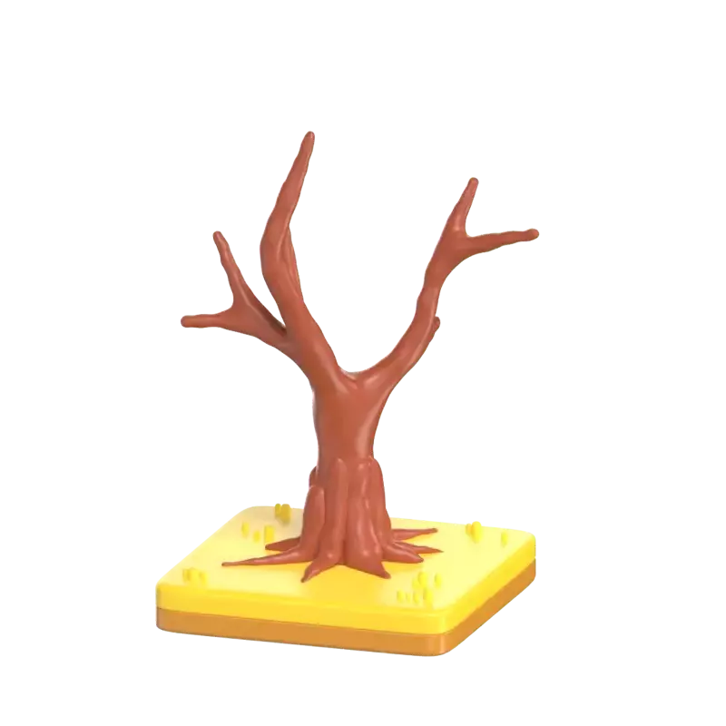 Dry Tree 3D Graphic