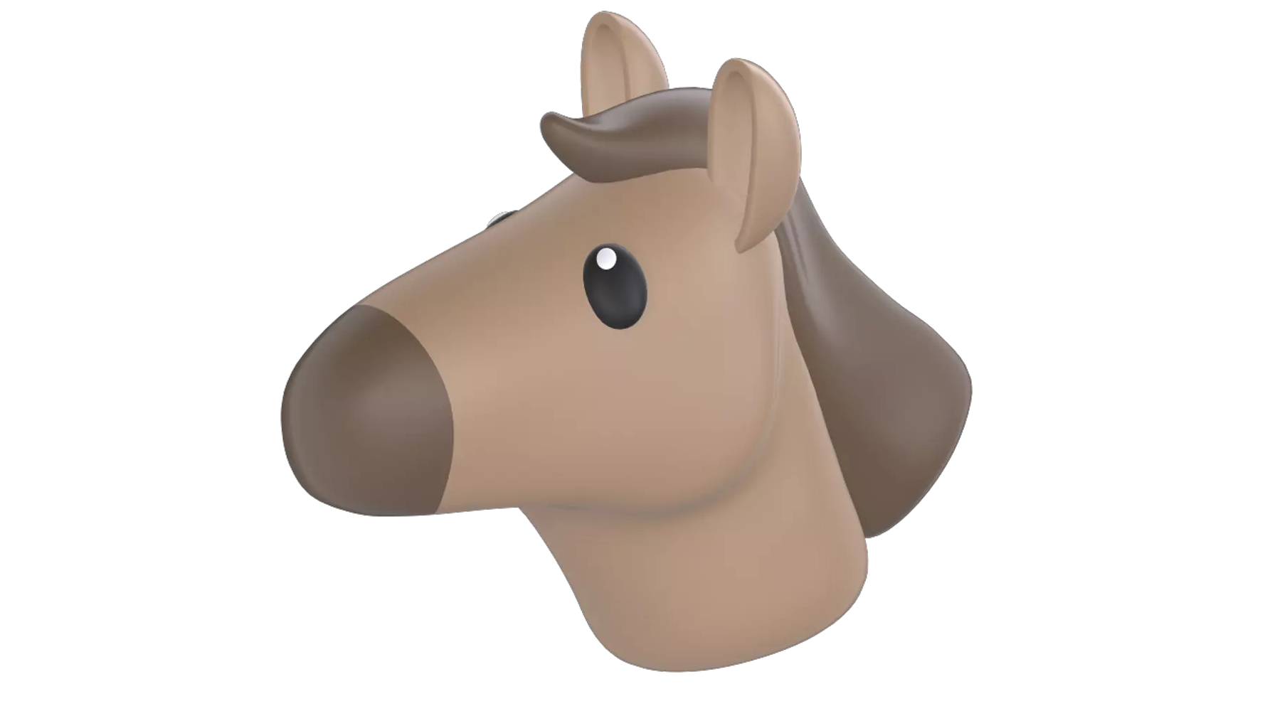 Horse's Head 3D Graphic