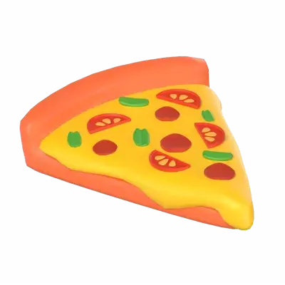 Pizza Slice 3D Graphic