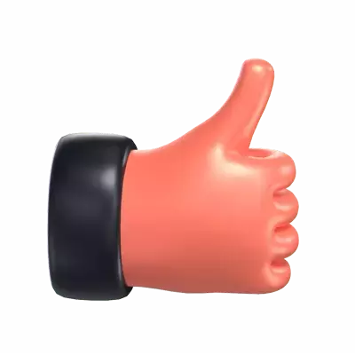 Thumb Up 3D Graphic