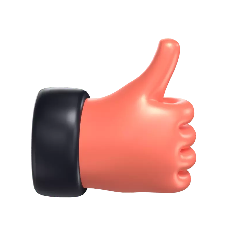 Thumb Up 3D Graphic